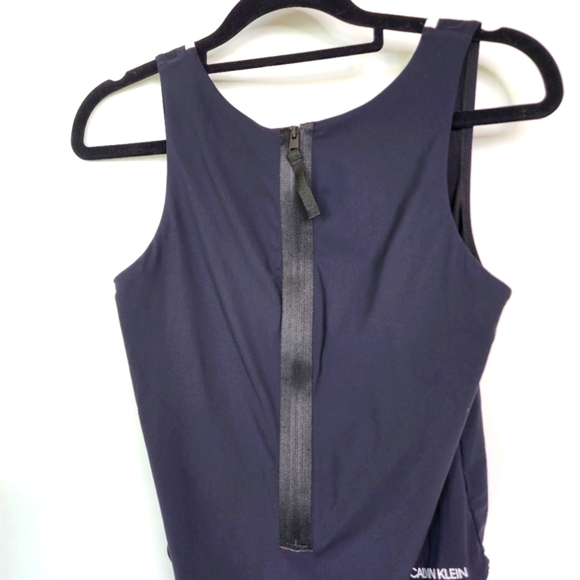 CALVIN KLEIN swimsuit black one-piece swimsuit size 10 - Picture 6 of 12